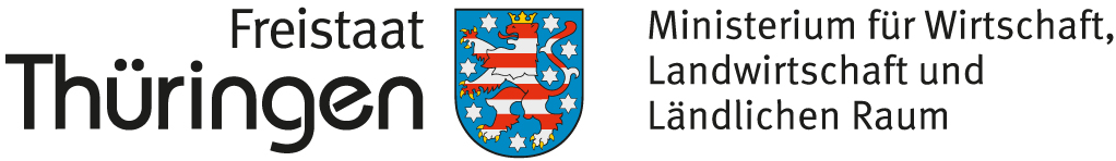 Gefördert vom Freistaat Thüringen, Ministerium für Wirtschaft, Landwirtschaft und Ländlichen Raum